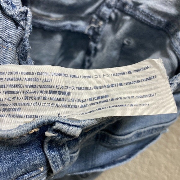 Abercrombie Girls Distressed Jeans 11/12 slim Pull-On Jean Leggings Light Blue - Picture 7 of 11